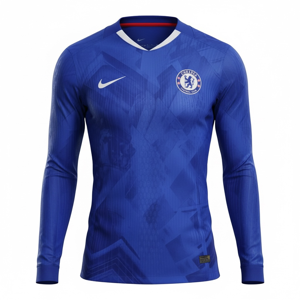 Chelsea FC 2025/26 Home Shirt –Long Sleeve