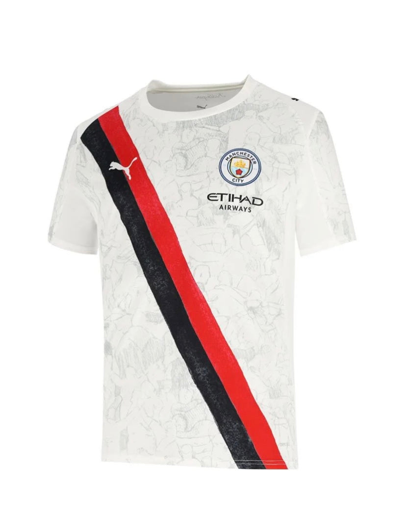 MANCHESTER CITY REPLICA WHITE/BLACK