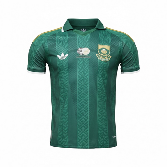 Bafana Bafana South Africa Away World Cup 26 Green Authentic Jersey